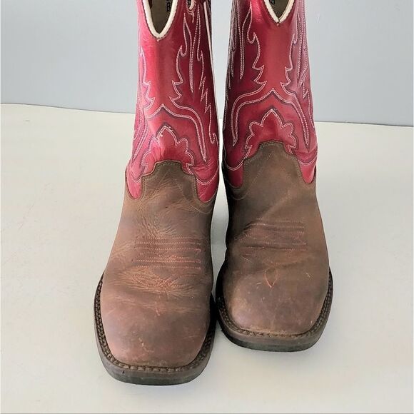Old West western boots red women's EU size 35 US size 5 - Picture 2 of 5